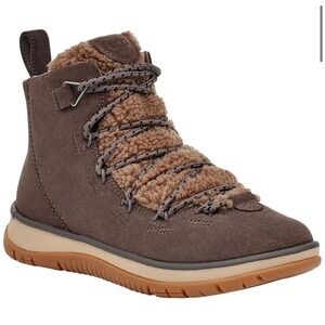 UGG Lakesider Heritage Boots Brown Lace Up Waterproof Outdoor Womens 6 M